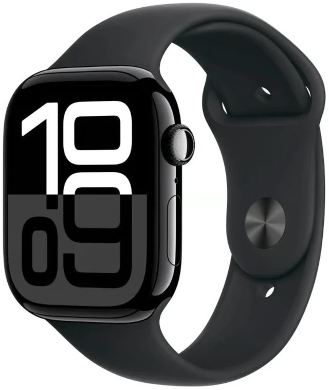 Main image of Apple Watch Series 10 GPS 46mm (2024) Apple S10 SiP 1GB RAM 64GB Jet Black Aluminum - Good Condition