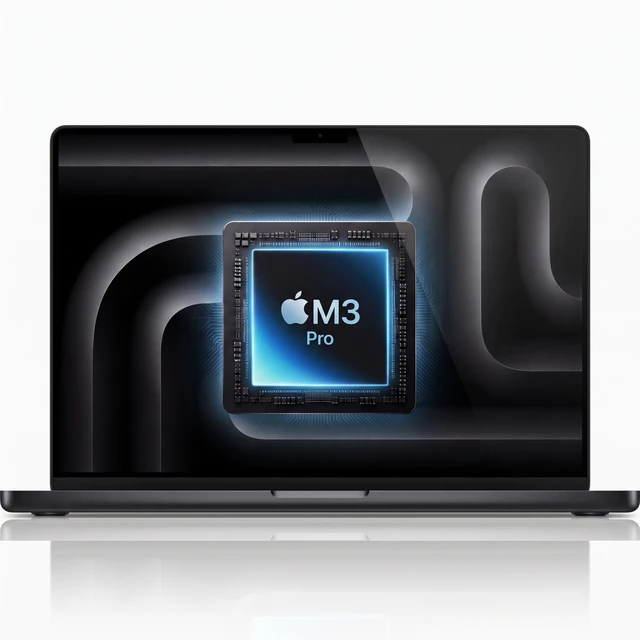 Main image of Apple MacBook Pro 16" (2023) Apple M3 Pro 12-Core CPU 18-Core GPU 18GB RAM 512GB SSD Space Black MRW13LL/A - Good Condition