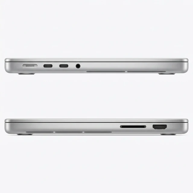 Alt view image 6 of 6 - Apple MacBook Pro 14" (2023) Apple M3 8-Core CPU 10-Core GPU 8GB RAM 1TB SSD Silver MR7K3LL/A - Very Good Condition