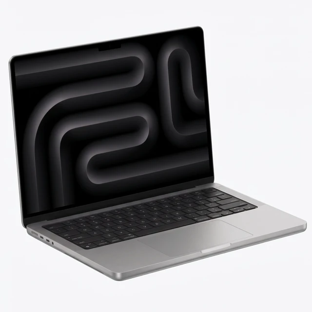 Alt view image 4 of 6 - Apple MacBook Pro 14" (2023) Apple M3 8-Core CPU 10-Core GPU 8GB RAM 1TB SSD Silver MR7K3LL/A - Very Good Condition