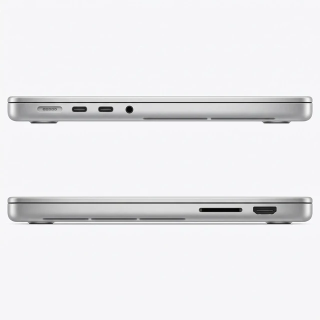 Alt view image 6 of 6 - Apple MacBook Pro 14" (2023) Apple M3 8-Core CPU 10-Core GPU 16GB RAM 512GB SSD Silver MR7J3LL/A - Good Condition
