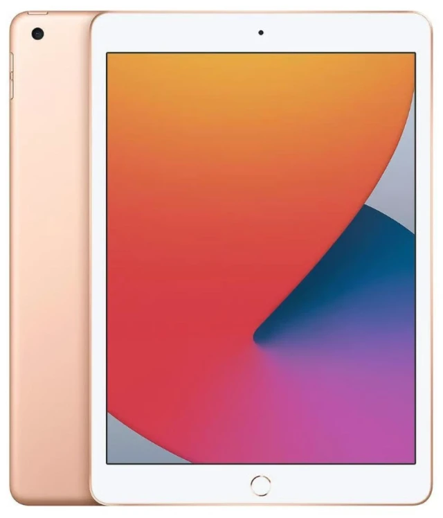 Main image of Apple iPad 8th Gen 10.2" (2020) Apple A12 Bionic 3GB RAM 128GB SSD Gold MYLF2LL/A - Very Good Condition