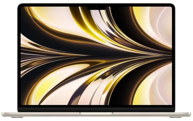 Alt view image 2 of 7 - Apple MacBook Air 13" (2022) Apple M2 8-Core CPU 10-Core GPU 8GB RAM 512GB SSD Starlight MLY23LL/A - Very Good Condition