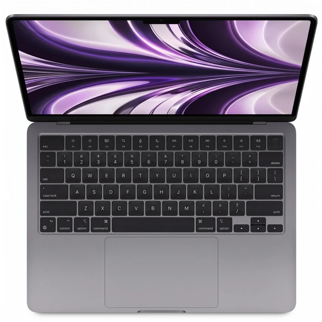 Alt view image 3 of 7 - Apple MacBook Air 13" (2022) Apple M2 8-Core CPU 10-Core GPU 16GB RAM 1TB SSD Space Gray MLXX3LL/A - Very Good Condition