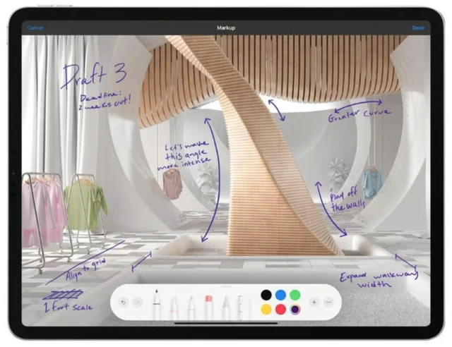Alt view image 4 of 5 - Apple iPad Pro 12.9" (2021) Apple M1 8GB RAM 512GB SSD Space Gray MHNY3LL/A - Good Condition