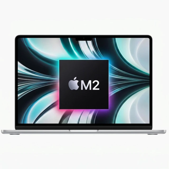 Main image of Apple MacBook Air 13" (2022) Apple M2 8-Core CPU 10-Core GPU 8GB RAM 512GB SSD Silver MLY03LL/A - Good Condition