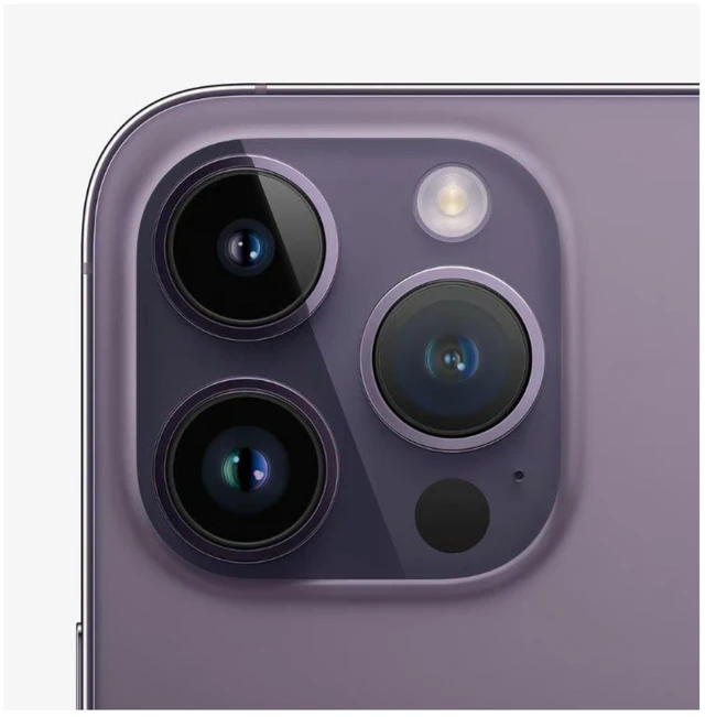 Alt view image 5 of 6 - Apple iPhone 14 Pro (2022) Apple A16 Bionic 6GB RAM 256GB SSD Deep Purple MQ1D3LL/A - Very Good Condition