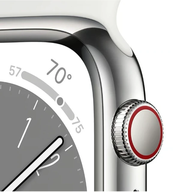Alt view image 3 of 4 - Apple Watch Series 8 45mm (2022) Apple S8 1GB RAM 32GB SSD Silver Stainless Steel MNVW3LL/A - Very Good Condition