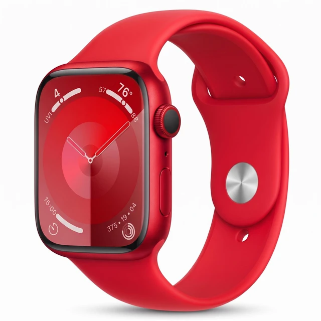 Main image of Apple Watch Series 9 45mm GPS Red Aluminum Case with Red Sport Band - Good Condition