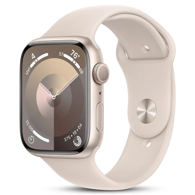 Main image of Apple Watch Series 9 41mm GPS Starlight Aluminum Case with Starlight Sport Band - Very Good Condition