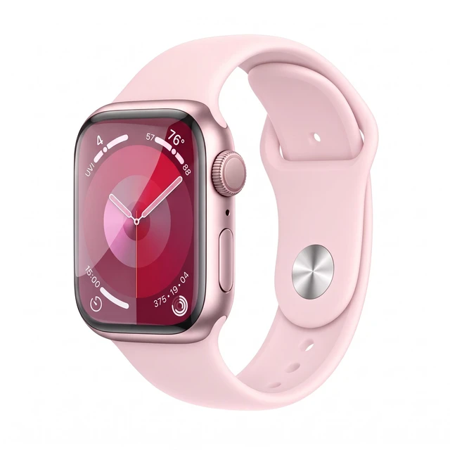 Main image of Apple Watch Series 9 41mm GPS Pink Aluminum Case with Pink Sport Band - Good Condition