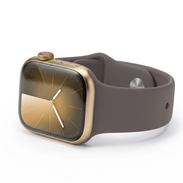 Alt view image 6 of 7 - Apple Watch Series 9 45mm (2023) Apple S9 1GB RAM 64GB SSD Gold Stainless Steel MRMT3LL/A - Very Good Condition