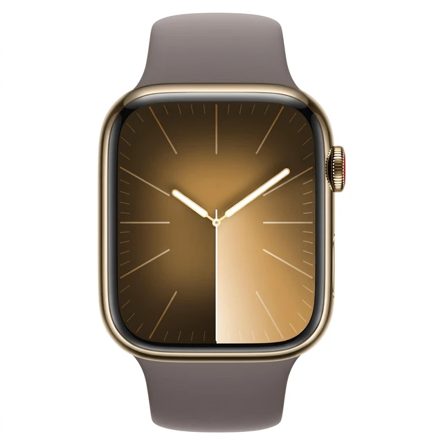 Alt view image 2 of 7 - Apple Watch Series 9 45mm (2023) Apple S9 1GB RAM 64GB SSD Gold Stainless Steel MRMT3LL/A - Very Good Condition