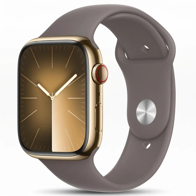 Main image of Apple Watch Series 9 45mm (2023) Apple S9 1GB RAM 64GB SSD Gold Stainless Steel MRMT3LL/A - Very Good Condition