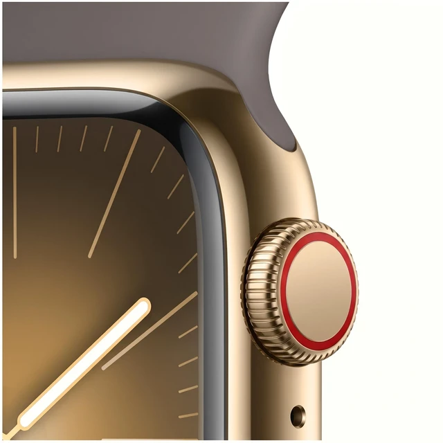 Alt view image 3 of 7 - Apple Watch Series 9 45mm (2023) Apple S9 1GB RAM 64GB SSD Gold Stainless Steel MRMT3LL/A - Very Good Condition