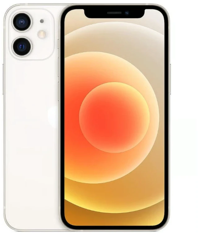 Main image of Apple iPhone 12 mini 5.4" (2020) Apple A14 Bionic Hexa-Core 4GB RAM 64GB SSD White MG8G3LL/A - Very Good Condition