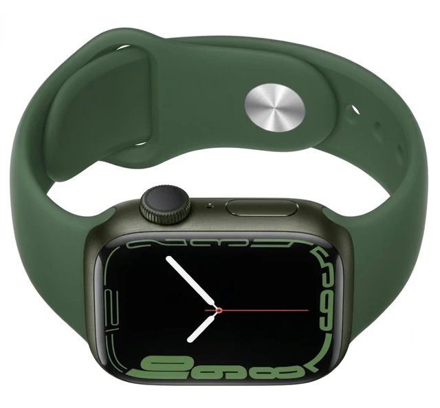 Alt view image 4 of 5 - Apple Watch Series 7 45mm (2021) Apple S7 1GB RAM 32GB SSD Green Aluminum MKN73LL/A - Very Good Condition