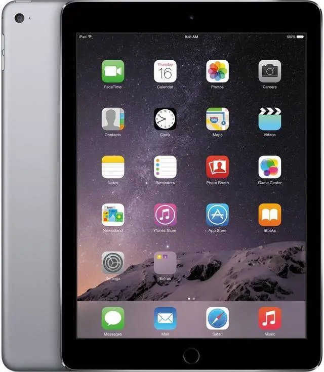 Main image of Apple iPad Air 2 128GB Retina 2nd Gen, 9.7" Wi-Fi - Space Gray (Grade B)