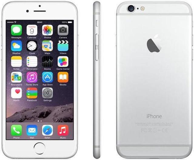 Refurbished: Apple iPhone 6 (MG4H2LL/A) 64GB White/Silver - GSM