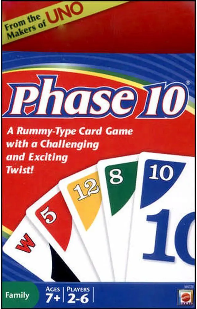 Alt view image 2 of 7 - Mattel Sales Corp W4729 Mattel Sales Corp W4729 Phase 10 Card Game