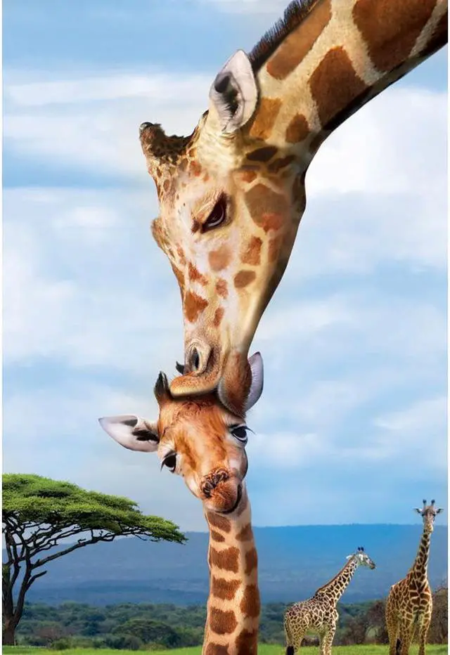 Alt view image 3 of 4 - EuroGraphics Giraffes (Save Our Planet) 250-Piece Puzzle