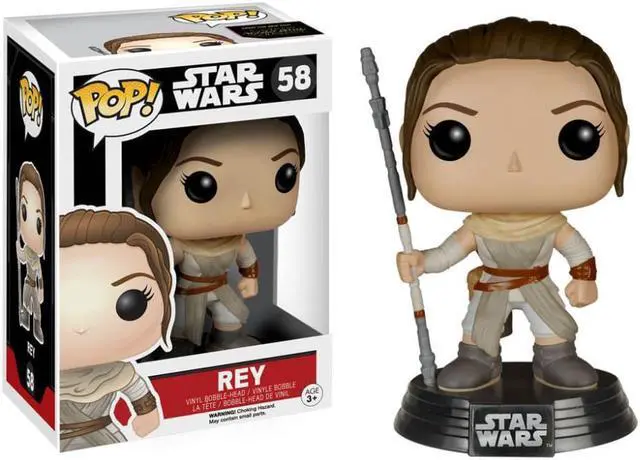 Alt view image 7 of 8 - Star Wars The Force Awakens Funko POP Vinyl Figure Rey