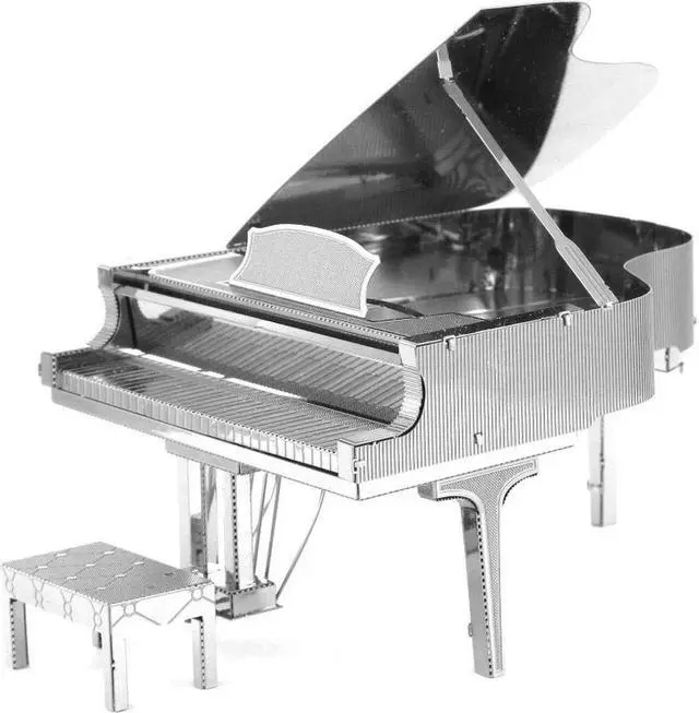 Alt view image 10 of 18 - Grand Piano Metal Earth 3D Laser Cut Model, 3D Puzzles by Fascinations