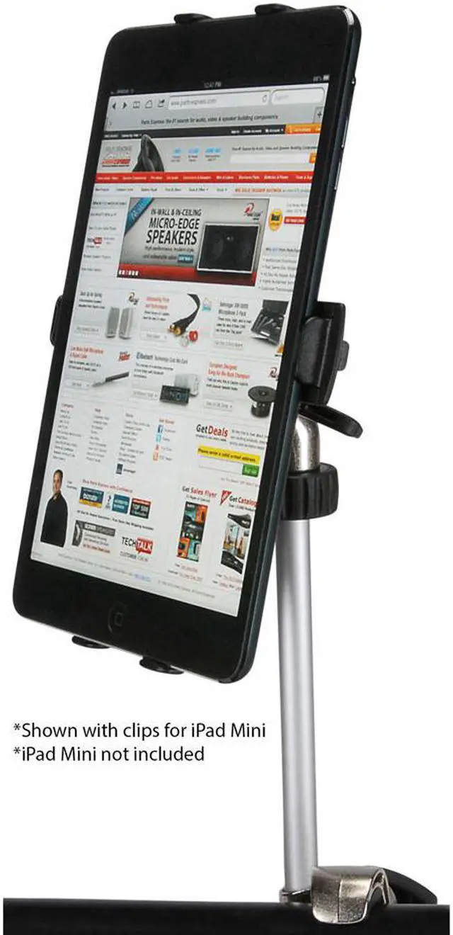 Alt view image 3 of 6 - Talent iClaw Mic or Music Stand Holder for Apple iPad