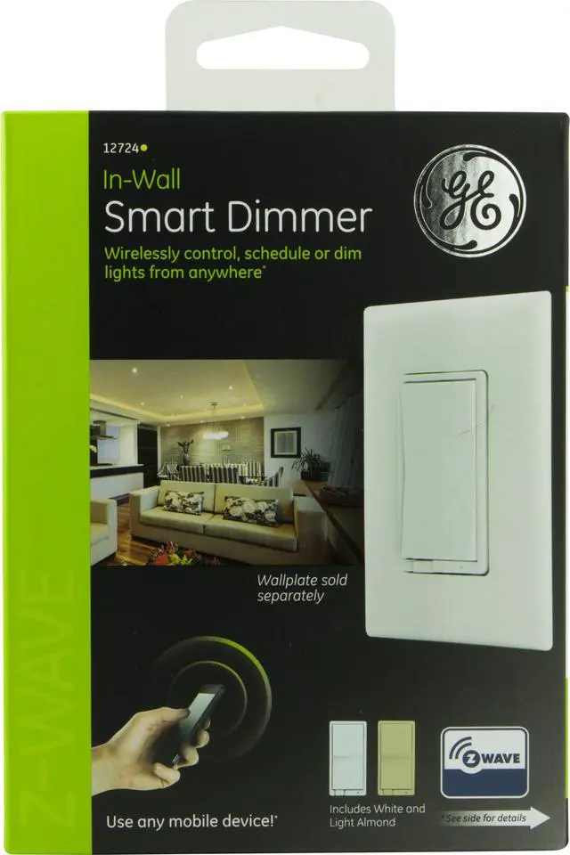 Alt view image 2 of 7 - GE Z-Wave In-Wall Smart Dimmer (12724)