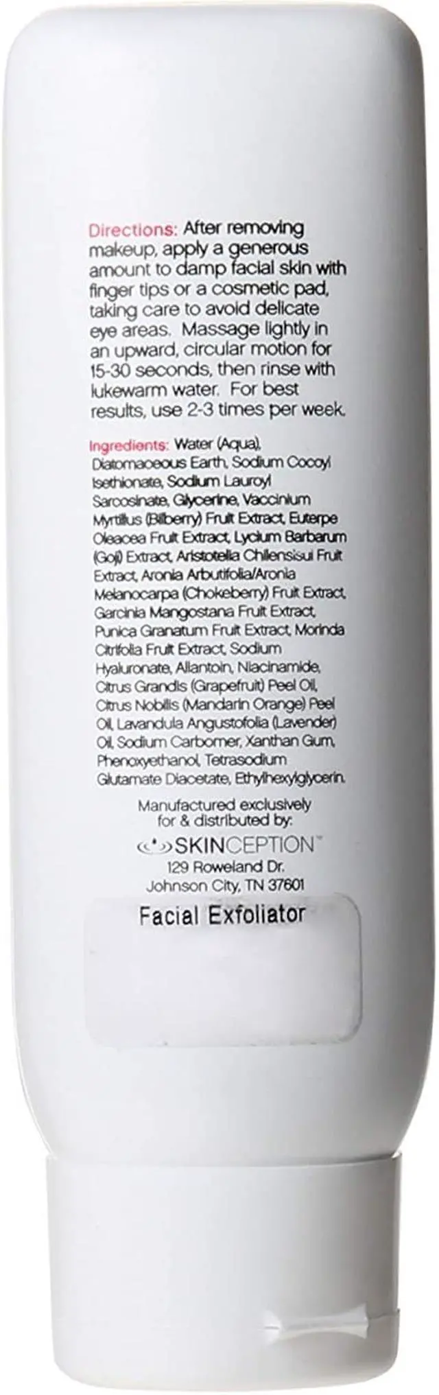 Alt view image 4 of 4 - microderm facial exfoliator antiaging exfoliating skin cleanser cream by skinception 4oz.