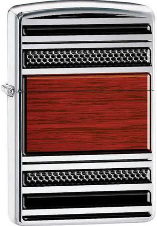 Alt view image 2 of 15 - Zippo Steel & Wood Pipe Lighter 28676