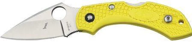 Alt view image 4 of 18 - Spyderco Dragonfly 2 Folder 2.25 in H1 Plain Yellow FRN Hndl