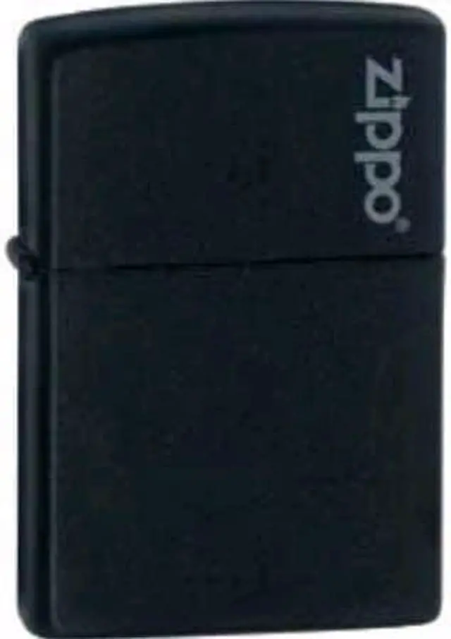 Alt view image 12 of 20 - Zippo Matte Black with Logo Lighter