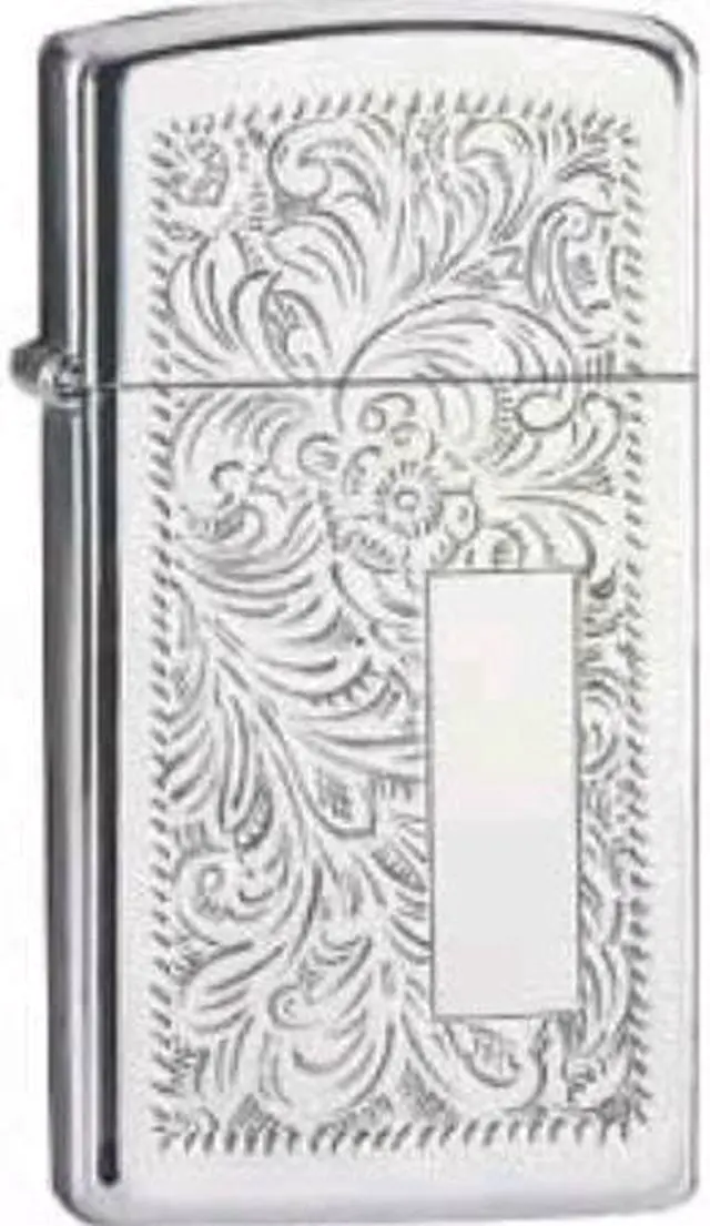 Alt view image 8 of 12 - Zippo 1652 Windproof Slim Venetian High Polish Chrome Lighter