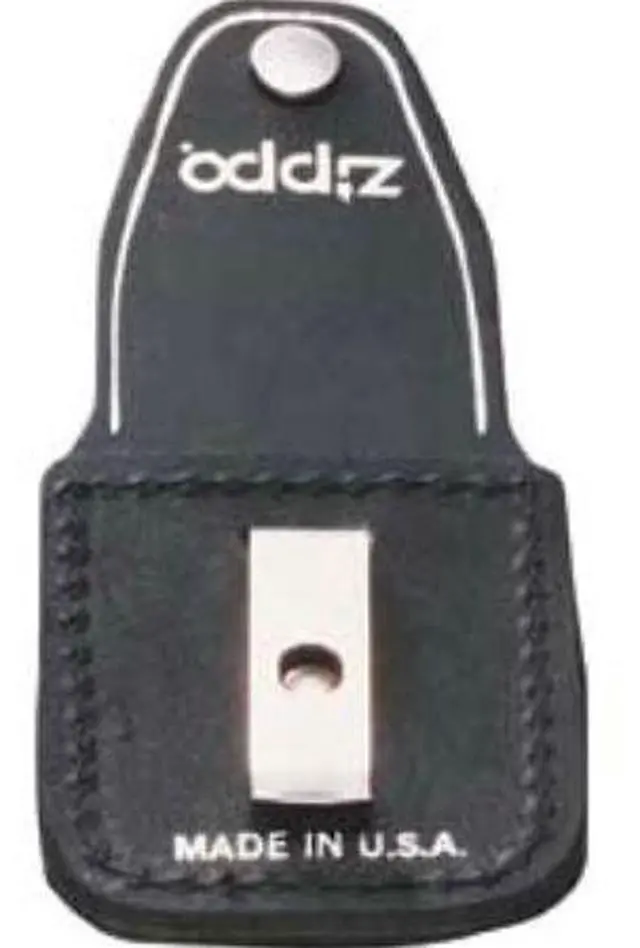 Alt view image 8 of 20 - Zippo ZO17060 Lighter Lighter Pouch Black Leather Attaches To Belt W/ Clip Thes