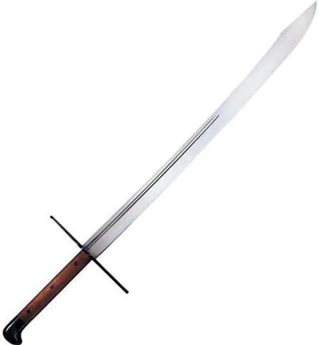 Alt view image 4 of 13 - COLDSTEEL 88GMS COLD STEEL GROSSE MESSER WITH LEATHER SCABBARD