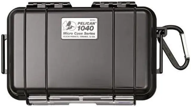 Alt view image 4 of 12 - Pelican Products 1040-025-110 Waterproof Case Black 6 9/16 x 3 15/16 x 1 3/4