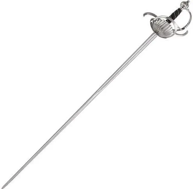 Alt view image 3 of 9 - COLDSTEEL 88CHR Cold Steel Cup Hilt Rapier Ribbed Shell Swept