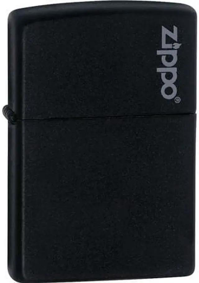 Alt view image 11 of 20 - Zippo Matte Black with Logo Lighter