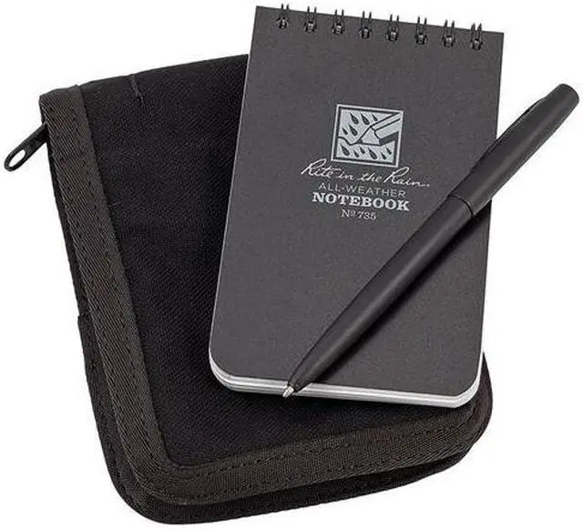 Main image of Notebook Kit,3in x 5in Sheet,Black Cover RITE IN THE RAIN 735B-KIT