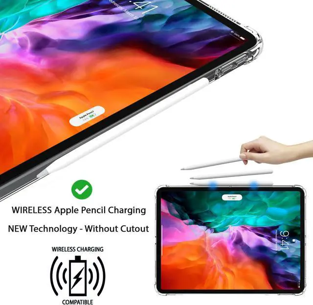 Alt view image 6 of 6 - Clear View Case and Liquid Glass Screen Protector for iPad Pro 12.9 2020