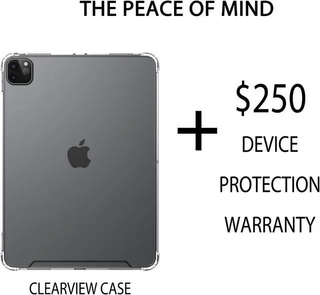 Alt view image 3 of 6 - Luvvitt iPad Pro 12.9 Case 2020 Clear View with $250 Screen Replacement Warranty