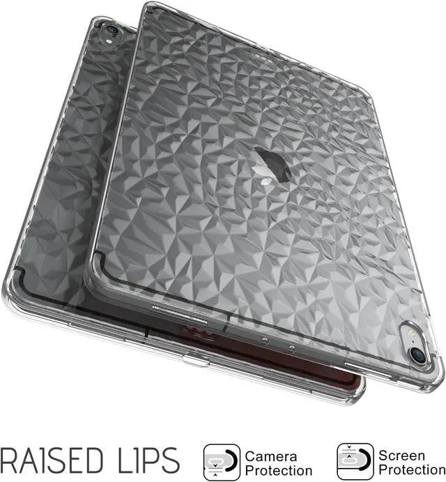 Alt view image 6 of 7 - Luvvitt iPad Pro 11 Case CLEAR DIAMOND TPU Flexible Back Cover for 2018 - Clear