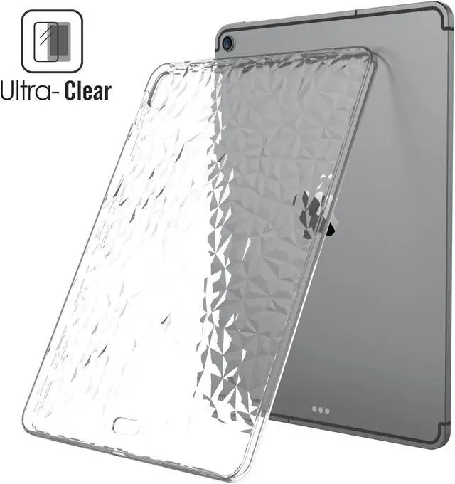 Alt view image 5 of 7 - Luvvitt iPad Pro 11 Case CLEAR DIAMOND TPU Flexible Back Cover for 2018 - Clear