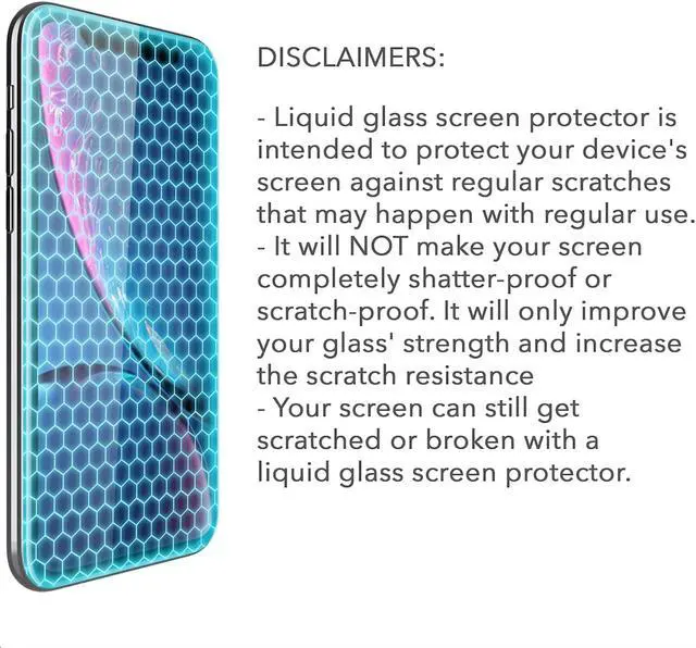 Alt view image 7 of 7 - luvvitt liquid glass screen protector for all phones tablets watches apple samsung lg iphone ipad galaxy s20 s10 s9 note 10 11 plus ultra pro max nano hi-tech protection