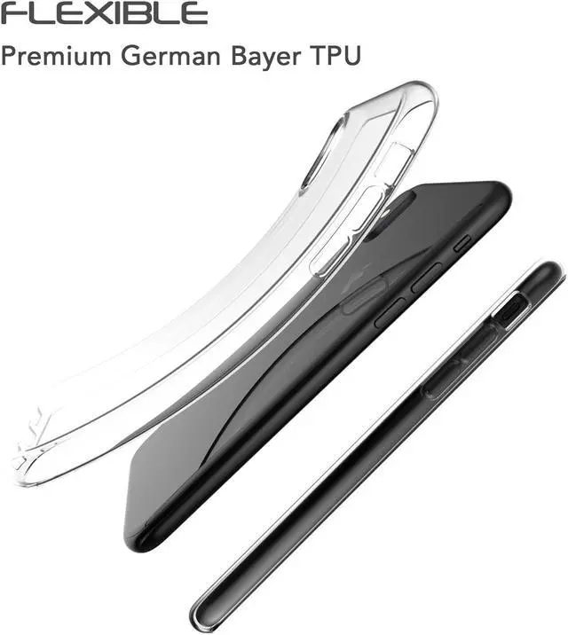 Alt view image 2 of 7 - Luvvitt Clarity Case for iPhone XR TPU Flexible 6.1 inch Screen 2018 - Clear