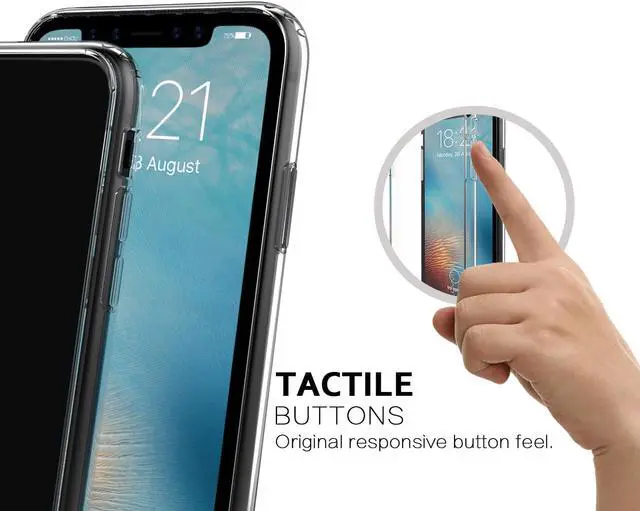 Alt view image 5 of 6 - Luvvitt Clear View Hybrid Case for iPhone X / XS - Crystal Clear