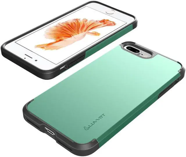 Alt view image 4 of 7 - Luvvitt Ultra Armor Dual Layer Case for iPhone 8 Plus - Green