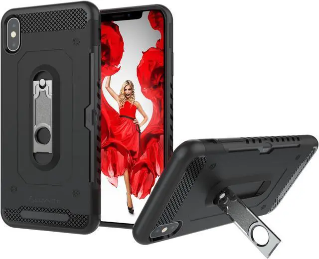 Main image of Luvvitt iPhone XS Max Case with Credit Card Holder and Kickstand 6.5 inch 2018