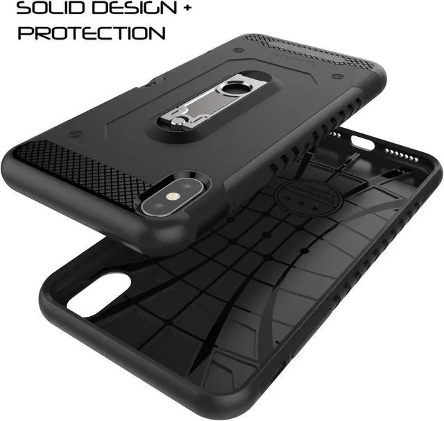 Alt view image 3 of 7 - Luvvitt iPhone XS Max Case with Credit Card Holder and Kickstand 6.5 inch 2018